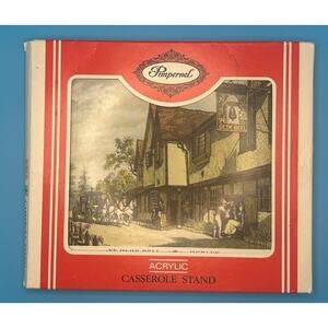 NOS Vintage Sealed Pimpernel English Villages Casserole Stand Made In England